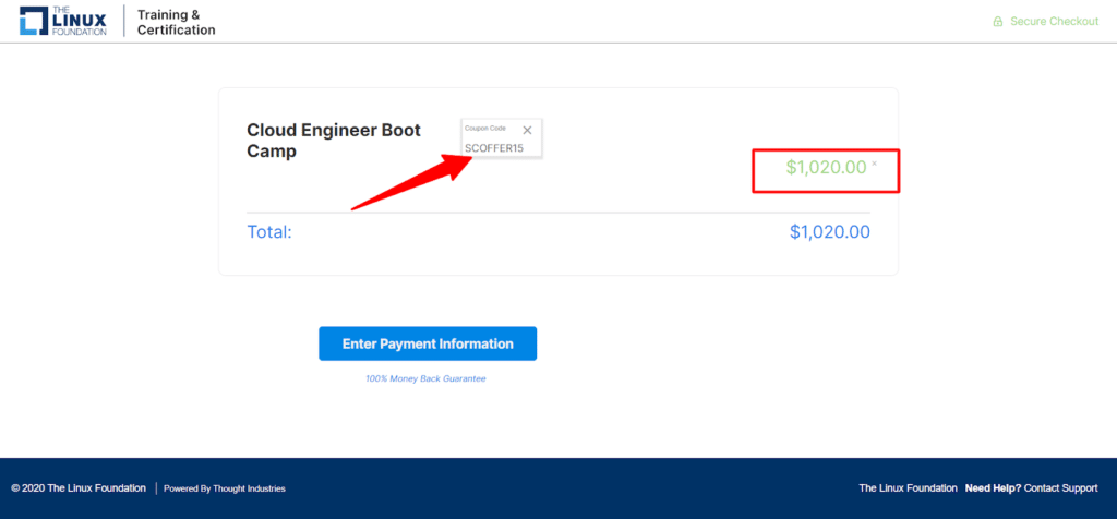 How to redeem Cloud bootcamp discount